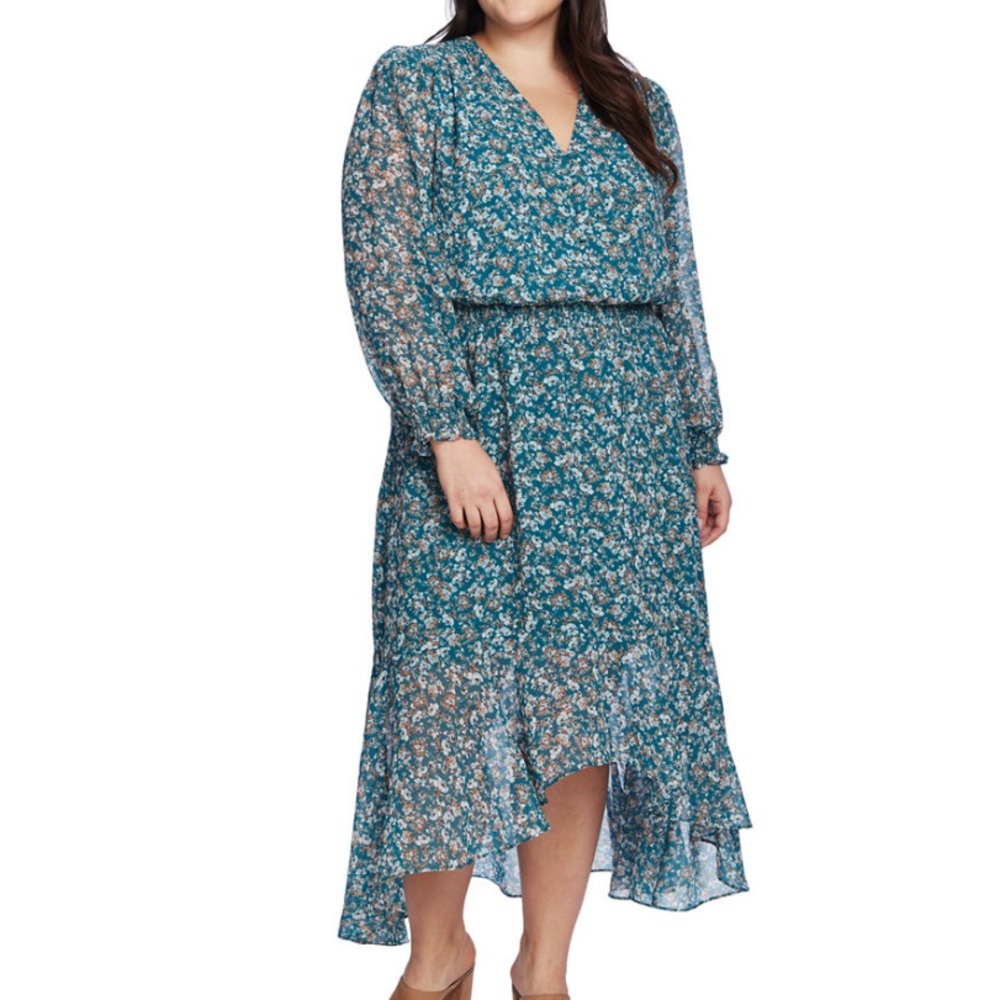1.STATE high-low Floral Dress, size 2X